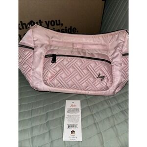 NWT Lug Cha Cha Crossbody Purse Bag Bubble Pink Quilted RFID